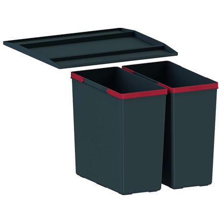 Cubo Basura Extraible 40 L para Mueble Cocina de 300 mm