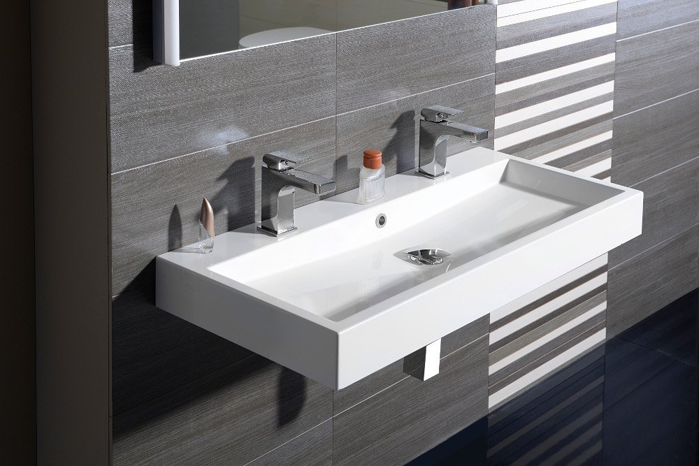 Lavabo Duravit para muebles DuraStyle 100cm con rebosadero, con