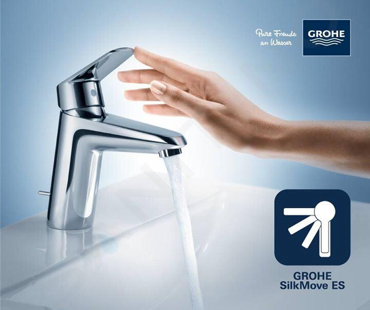 Grohe Get - Miscelatore da lavello con doccetta estraibile, cromo 31484001