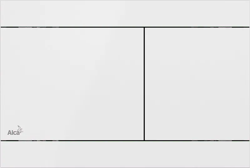 Alcadrain Flat - Ovládacie tlačidlo FUN, nerezová/biela-lesk FUN-WHITEIIJ1