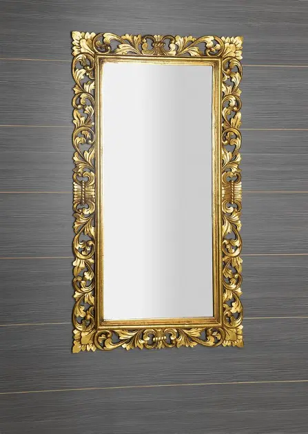 Cadre Miroir En Sélénite Fait Main, Diamètre 18 Pouces, Personnalisable - Neuf