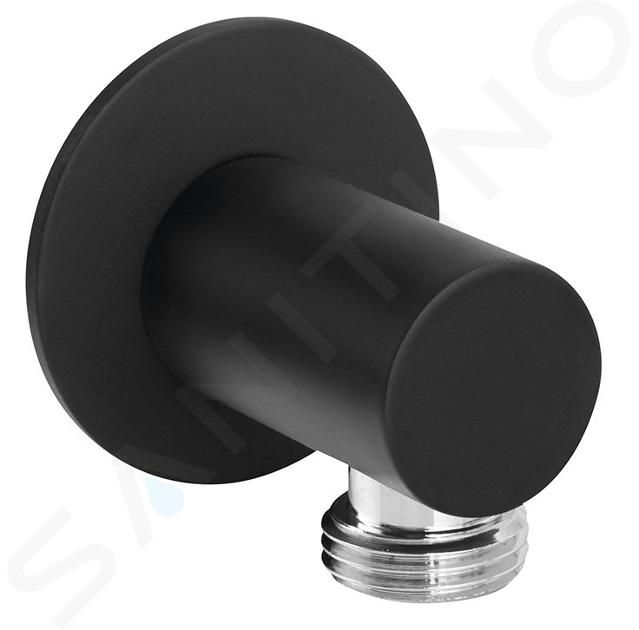 Sapho Duchas - Codo de pared, negro mate SG202NE