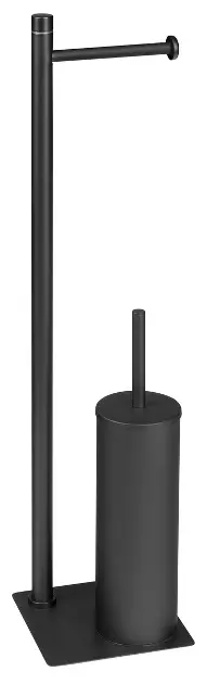 Sapho Gedy Trilly - Porte papier-toilette et brosse WC, noir mat TR3214