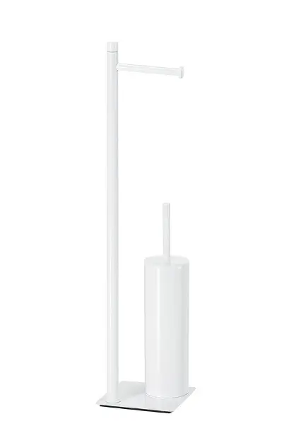 Sapho Gedy Trilly - Porte-papier toilette et brosse WC, à poser, blanc mat TR3222