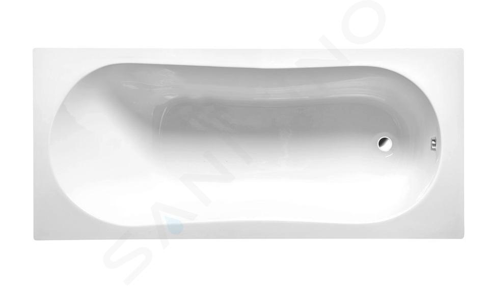 Aqualine Baden - Ligbad Jizera, 1400x700x390 mm, wit G1470