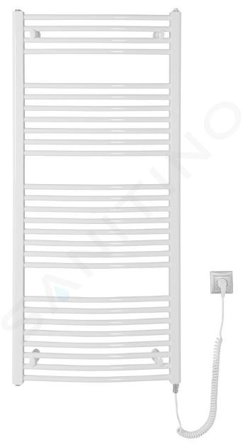 Aqualine Handtuchheizkörper - Elektroheizung Orbit-E, 60x132 cm, 600 W, weiß ILEO36T