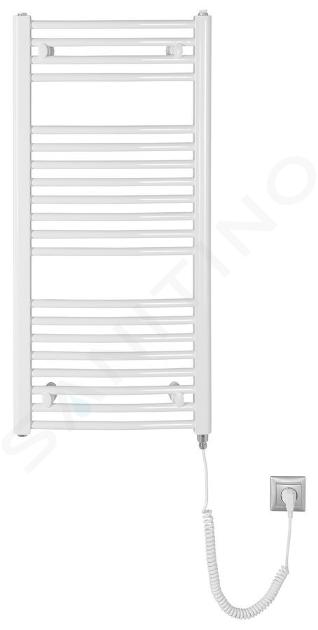 Aqualine Scaldasalviette - Riscaldatore elettrico Orbit-E, 450x960 mm, 300 W, bianco ILEO94T