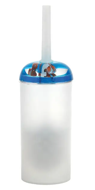 Aqualine Pyxis - Тоалетна четка „Nemo“ за поставяне, бяла/синя PY3389