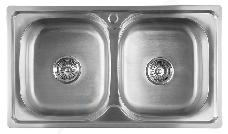 Aqualine Lavelli - Lavello, 810x460 mm, acciaio inox AQ8146B