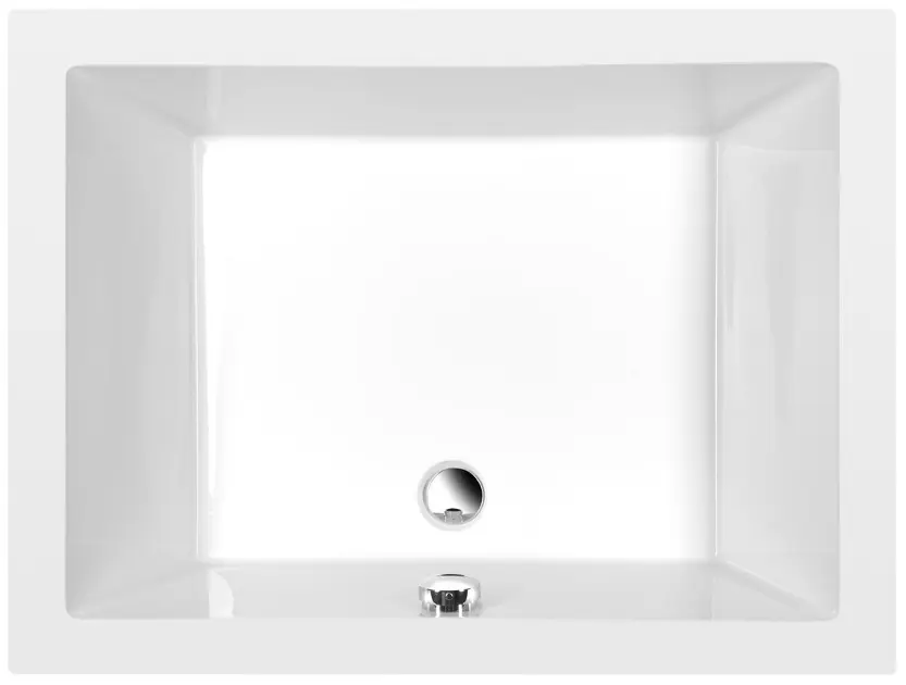 Polysan Deep - Дълбока душ-кабина с рамка, 100x75x26 см, бяла 72880