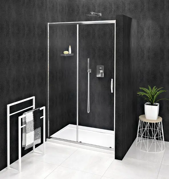 Gelco Sigma - Душ кабина Simply, двукрилна, 110 см, Coated Glass, лъскав алуминий/прозрачно стъкло GS1111