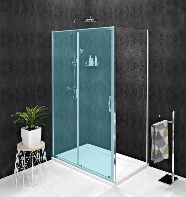 Gelco Sigma - Paroi de douche Simply, 1000 mm, Coated Glass, aluminium brillant/verre transparent GS3110