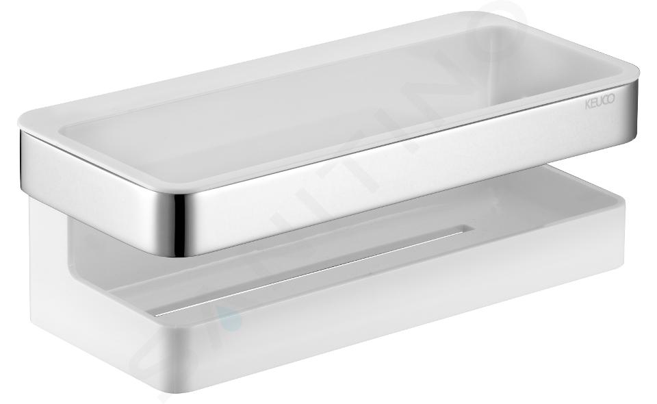 Keuco Collection Moll - Mensola, lunghezza 24 cm, bianco/cromo 12758010000