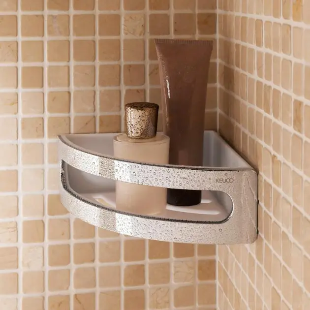 Étagère d'angle pour douche Elegance par Keuco