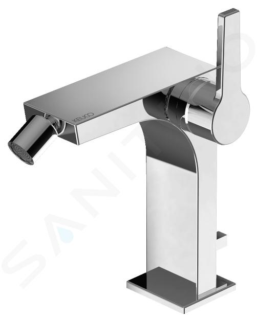 Keuco Edition 11 - Miscelatore monocomando per bidet, con sistema di scarico, cromo 51109010000