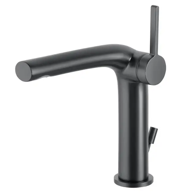 Keuco Edition 400 - Mitigeur de lavabo avec bonde, chrome noir 51502130000