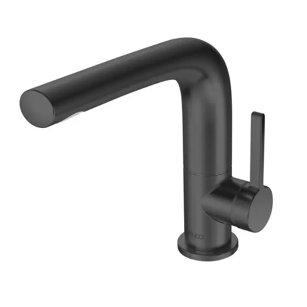 Keuco Edition 400 - Wastafelkraan met draaibare uitloop, zwart chroom 51505130100