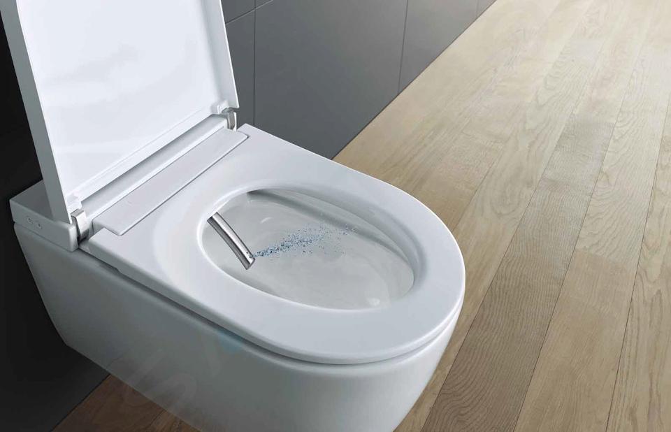 Duravit ME by Starck - Abattant WC japonais à fond creux avec SensoWash  Slim, Rimless, SoftClose, blanc alpin 631000002004300