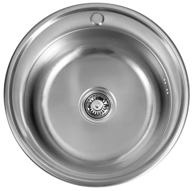 Aqualine - Spülbecken, Durchmesser 51 cm, Edelstahl AQ051B