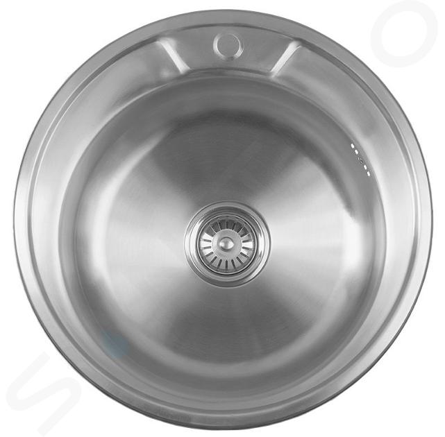 Aqualine Mosogatók - Mosogató, átmérő 510 mm, rozsdamentes acél AQ051B