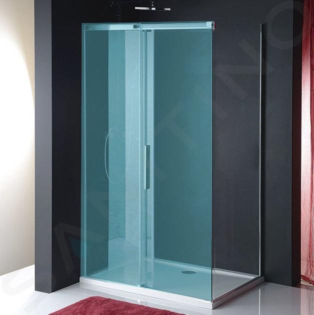 Polysan Altis Line - Perete fix 100 cm, aluminiu lucios / sticlă transparentă AL6115C