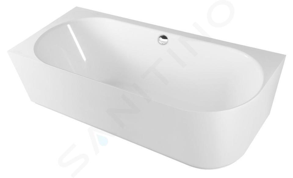 Polysan Bañeras - Bañera Sussi L, 160x70x50 cm, izquierda, blanca 90191L