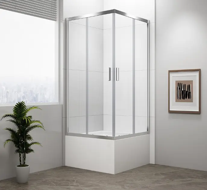 Polysan Carmen - Sprchový kút, 90x90x165 cm, leštený hliník/číre sklo MD5116