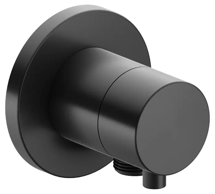 Keuco IXMO - Afsluit- en omstelventiel inbouw, 2-weg, met slangaansluiting, zwart chroom 59557131101