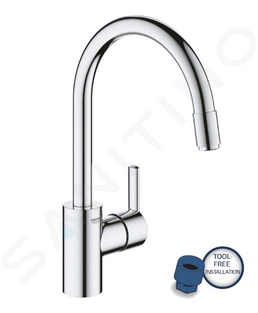 Grohe Feel - Miscelatore da lavello con bocca di erogazione estraibile, cromo 32671002