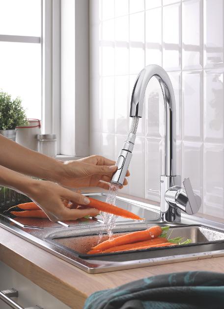 Grohe Feel - Grifo De Fregadero Con Ducha Extraíble, Cromo 31486001 es de  una calidad impecable - Grifos de cocina Ventas