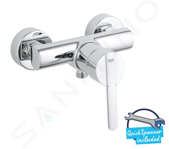 Grifo de cocina monomando extraíble caño alto GROHE Feel Clova 2 funciones  cromo