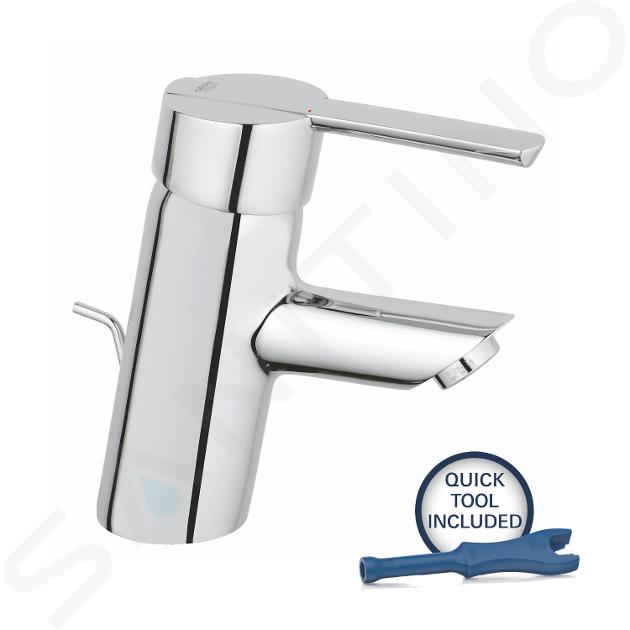 Grohe Feel - Bateria umywalkowa z odpływem, chrom 32557000