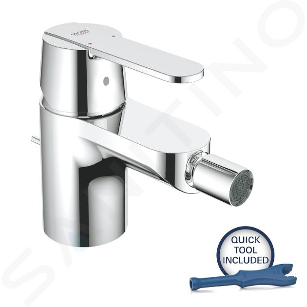 Grohe Get - Bidetarmatur mit Ablaufgarnitur, Chrom 32885000