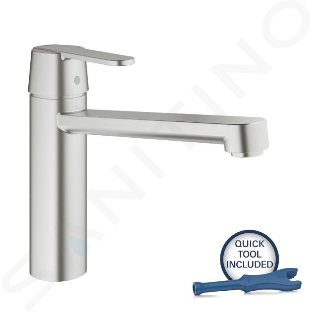 Grohe Get - Mitigeur d'évier, supersteel 30196DC0