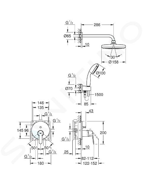 Grohe Get - Grifo de lavabo con desagüe Push-Open, color blanco luna  23586LS0