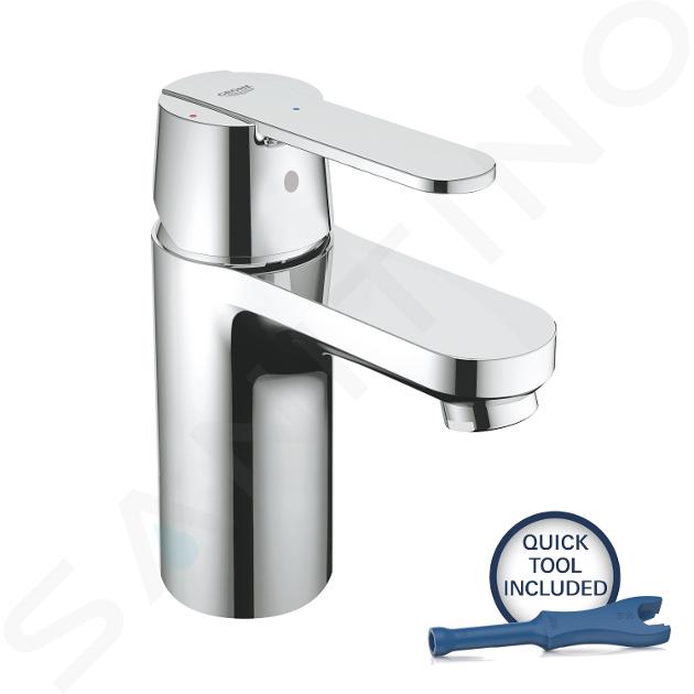 Grohe Get - Miscelatore da lavabo, con sistema di scarico Push-Open, cromo 23586000