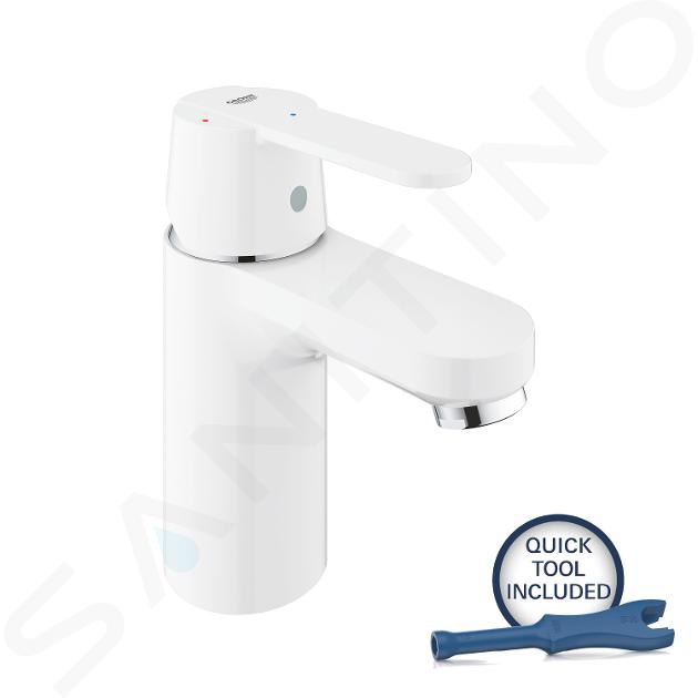 Grohe Get - Mitigeur de lavabo avec vidage Push-Open, blanc lunaire 23586LS0