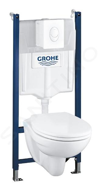 Grohe Solido - Set WC sospeso + vaso e copriwater softclose, placca di comando Skate Air, bianco 39117000