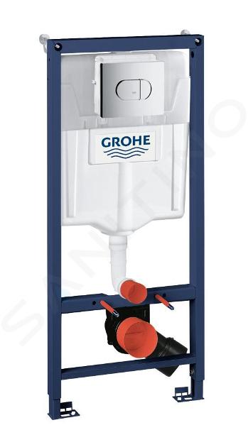 Grohe Solido - Set modulo di installazione per WC sospesi e placca di comando Arena Cosmopolitan, cromo 38981000