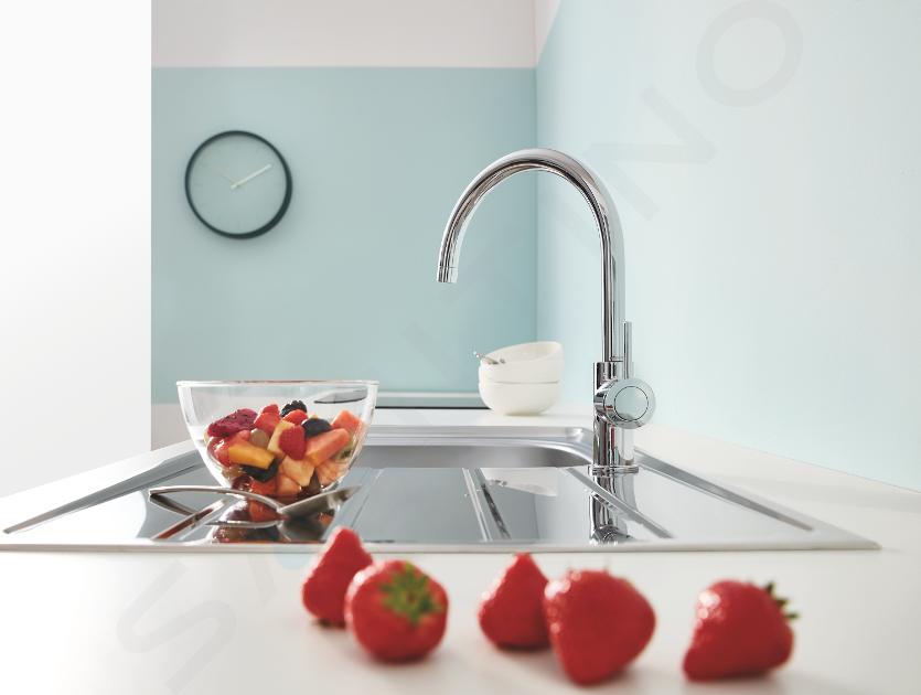 Grohe Start Classic - Grifo de lavabo con desagüe Push-Open, cromo 23784000