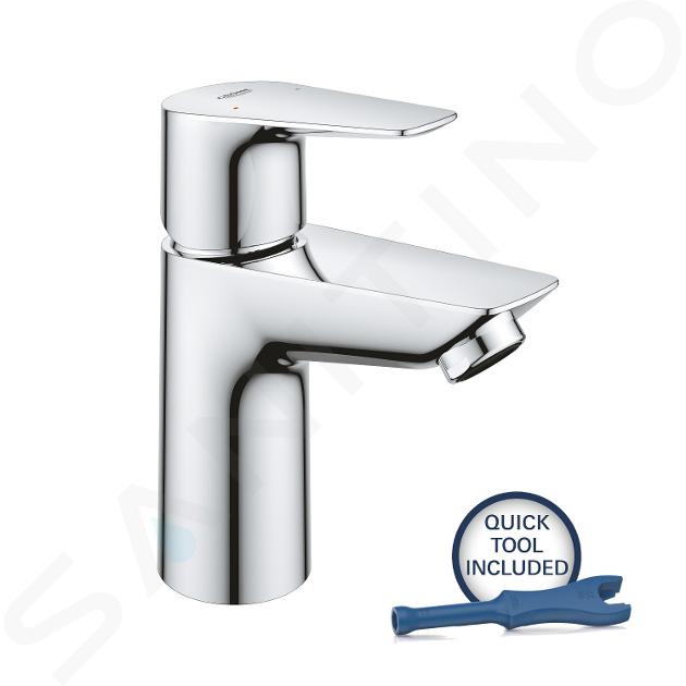 Grohe Start Edge - Baterie lavoar cu evacuare Push-Open, crom 23898001