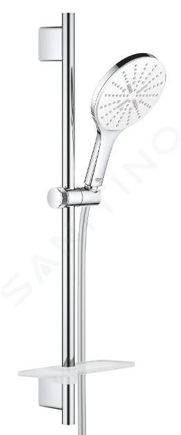 Grohe Vitalio SmartActive - Conjunto de cabezal de ducha, 3 chorros, barra y manguera, cromo 26598000