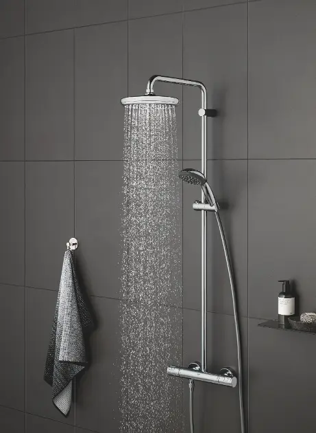 Pommeau de douche GROHE Vitalio Start 2 jets noir mat ❘ Bricoman