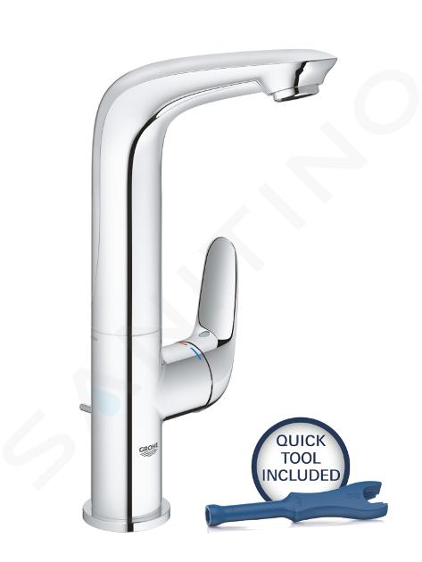 Grohe Wave - Umyvadlová baterie s výpustí, chrom 23584001