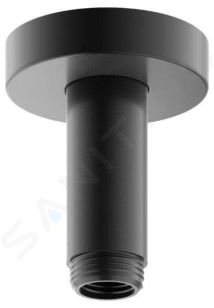 Keuco Elegance - Braccio doccia a soffitto, lunghezza 100 mm, cromo nero 51689130100