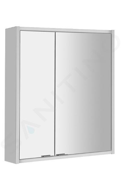 Sapho Batu - Dulap cu oglinzi și iluminare LED, 60x71x15 cm, alb 1141120