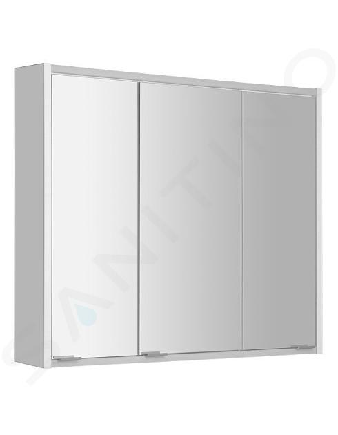 Sapho Batu - Dulap cu oglinzi și iluminare LED, 80x71x15 cm, alb 1141131