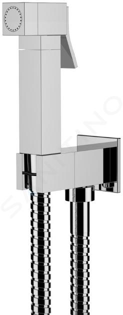 Sapho Anschlussarmaturen - Wandventil mit Hand-Bidet-Brause, quadratisch, chrom DB108