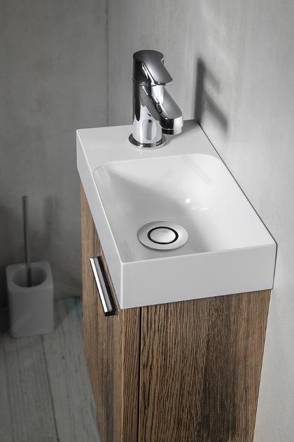 Mueble de baño con lavabo Espacio Xs blanco 40x22 cm