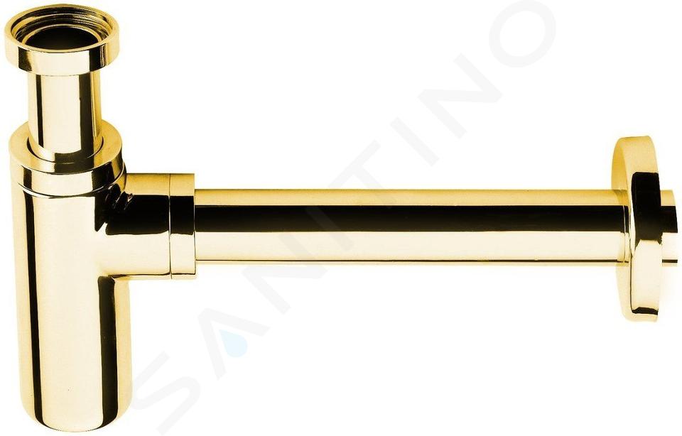 Sapho Sifoni - Sifone per lavabo 1 1/4, scarico 32 mm, rotondo, oro SI517